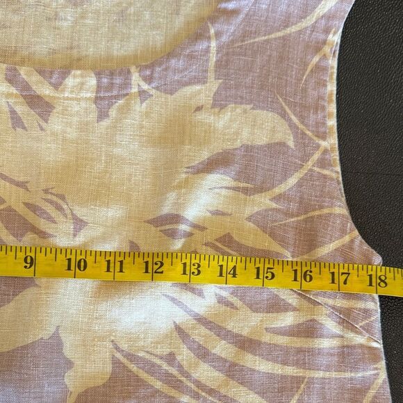 Finnkarelia Floral Patterned Flax Linen Mini Dress/ Tunic size Small - Picture 9 of 10